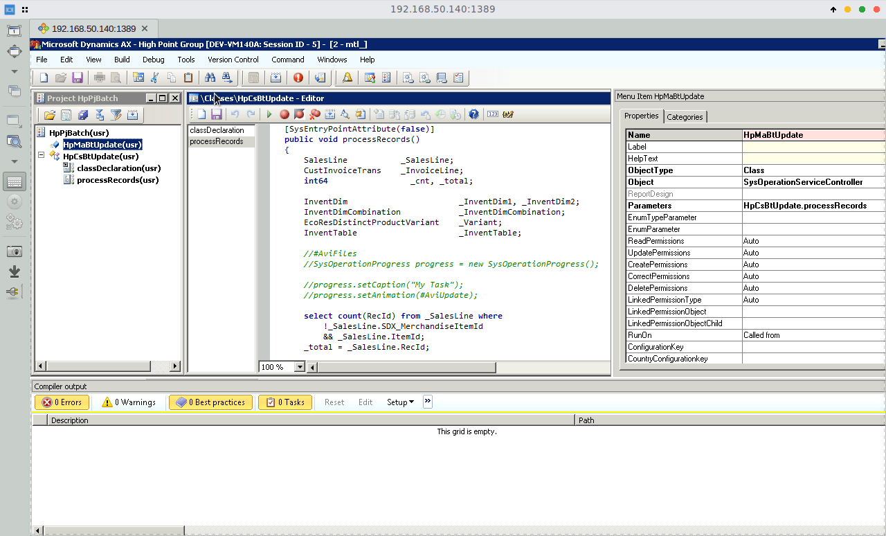 how to make batch job - Ax Helper